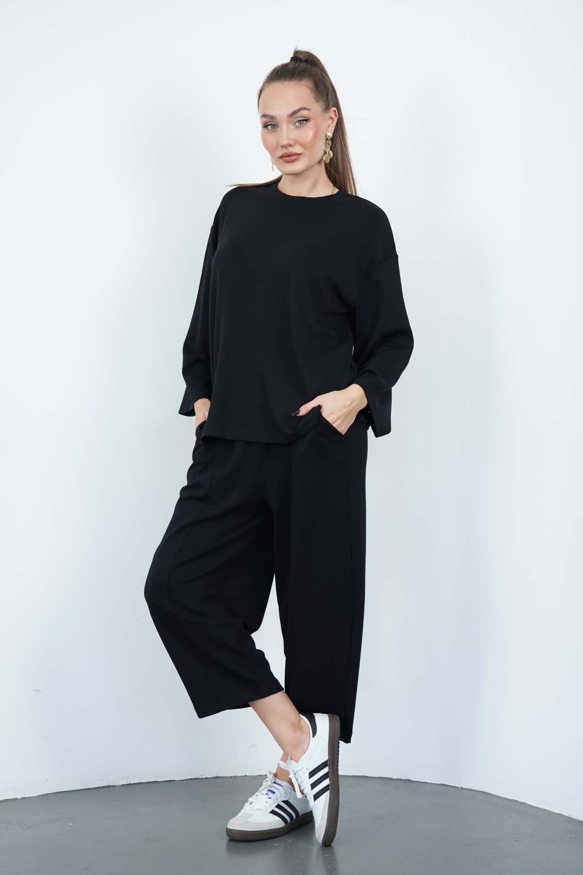 Second image of Oversize Siyah Eşofman Takım