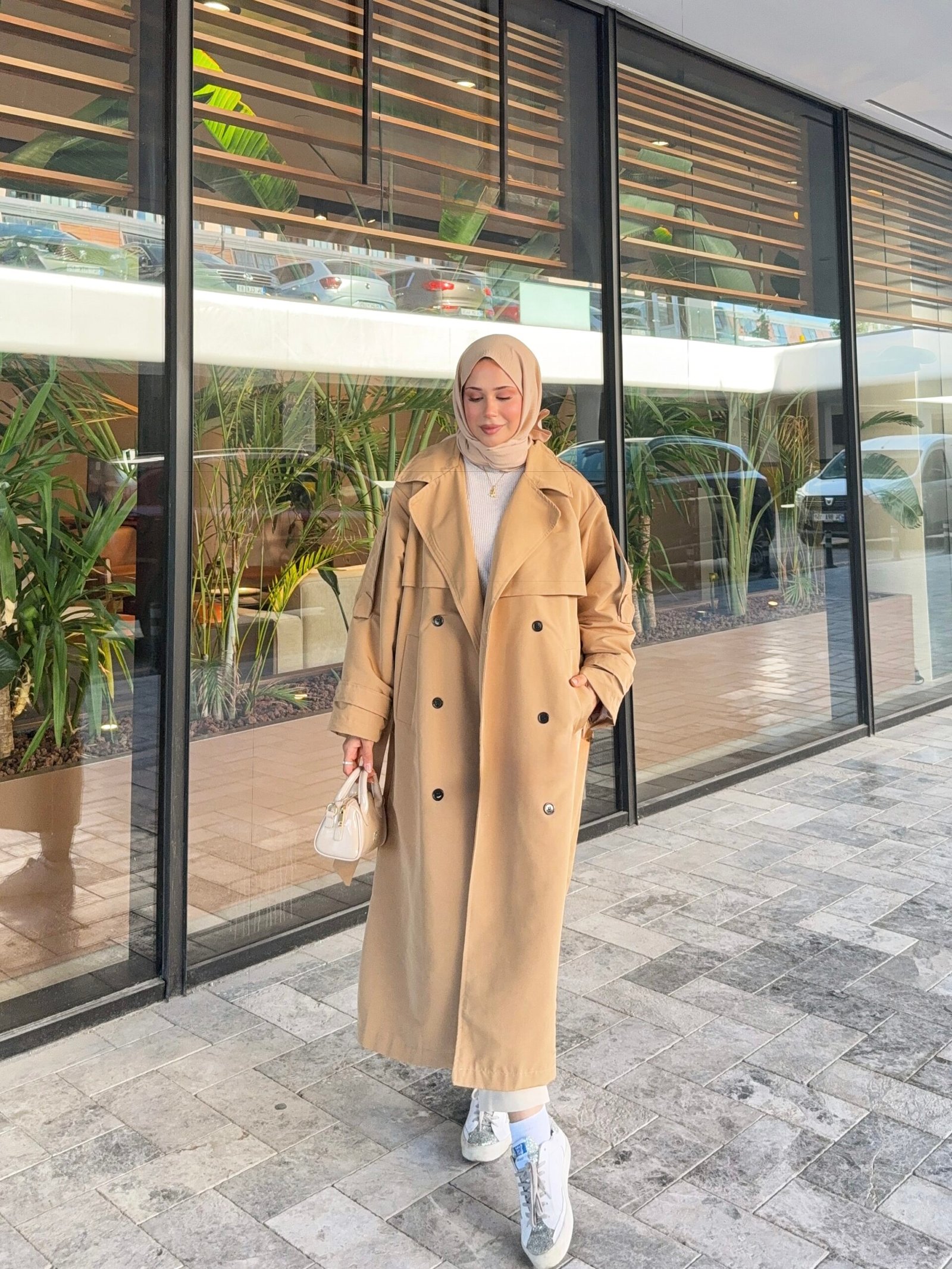 Yeni Sezon Camel Uzun Trençkot