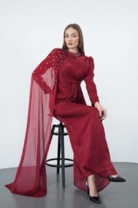 Niessa_Butik_ifon_Tek_Omuz_Pelerinli_Abiye (4)