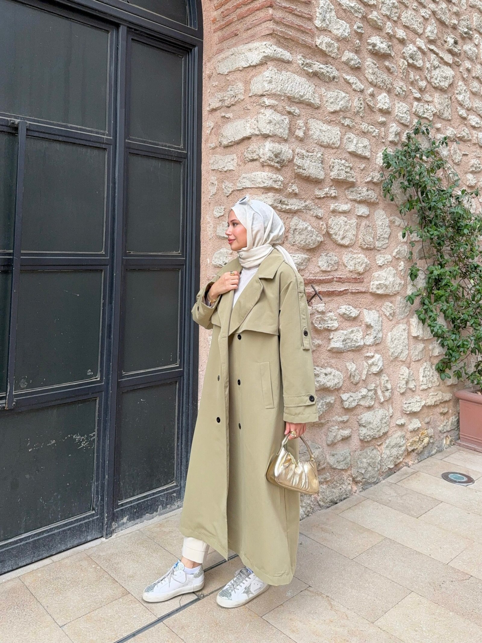 Yeni sezon uzun trençkot