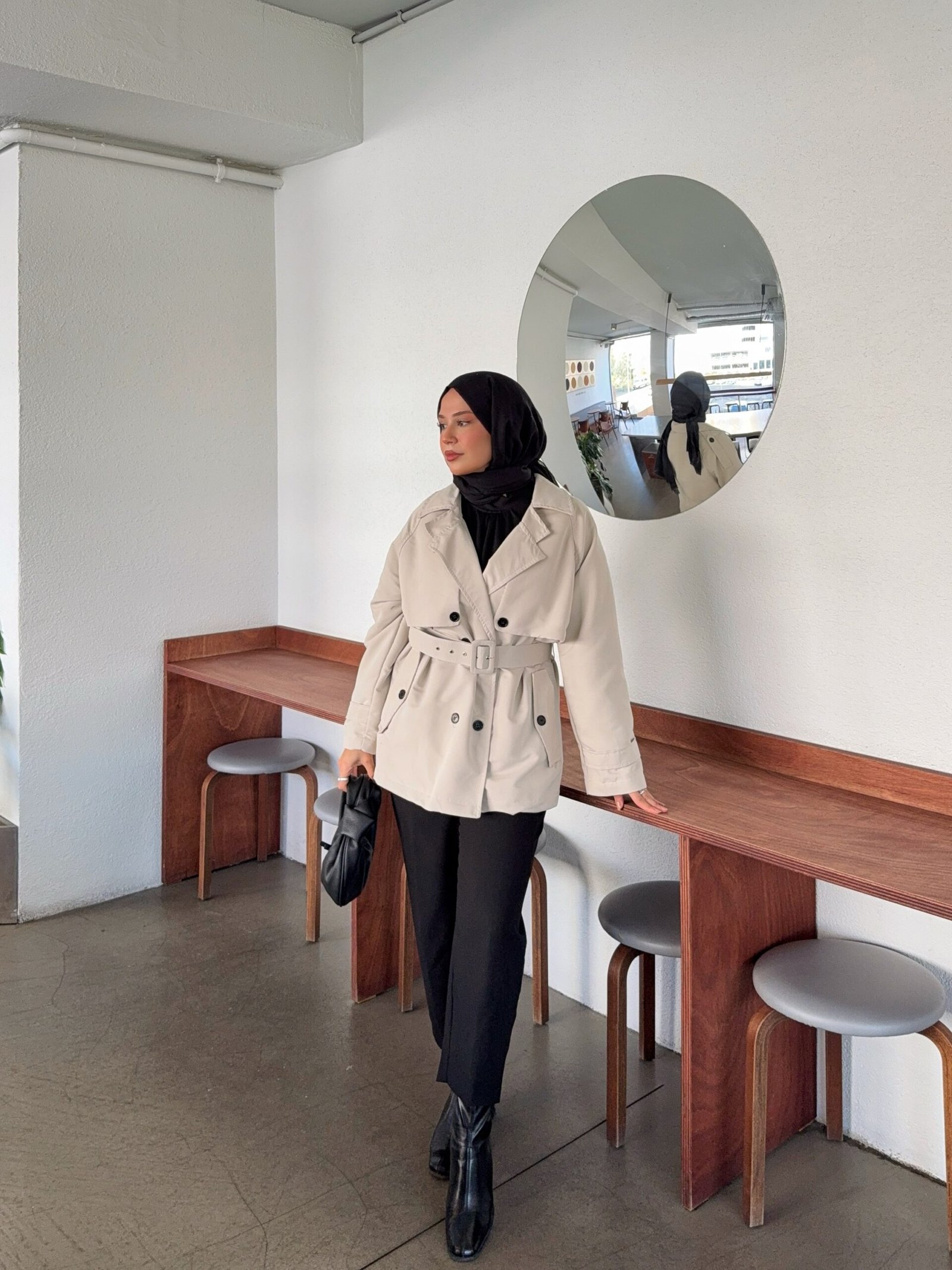 Premium kısa trençkot