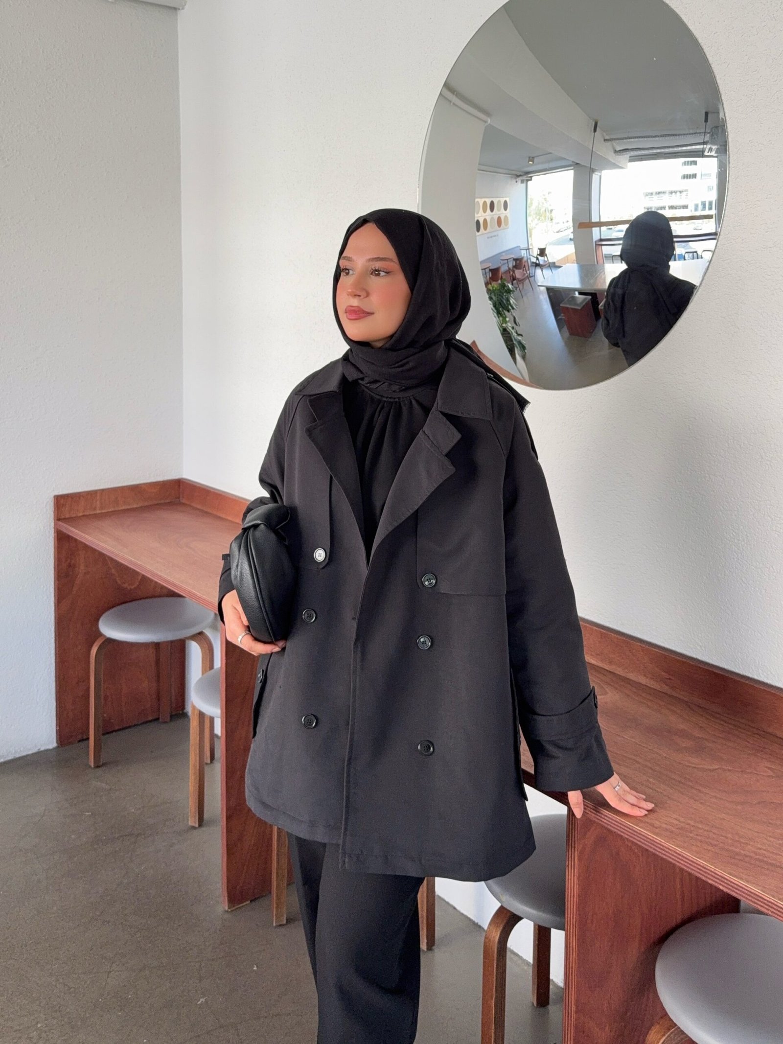 Second image of Premium kısa trençkot