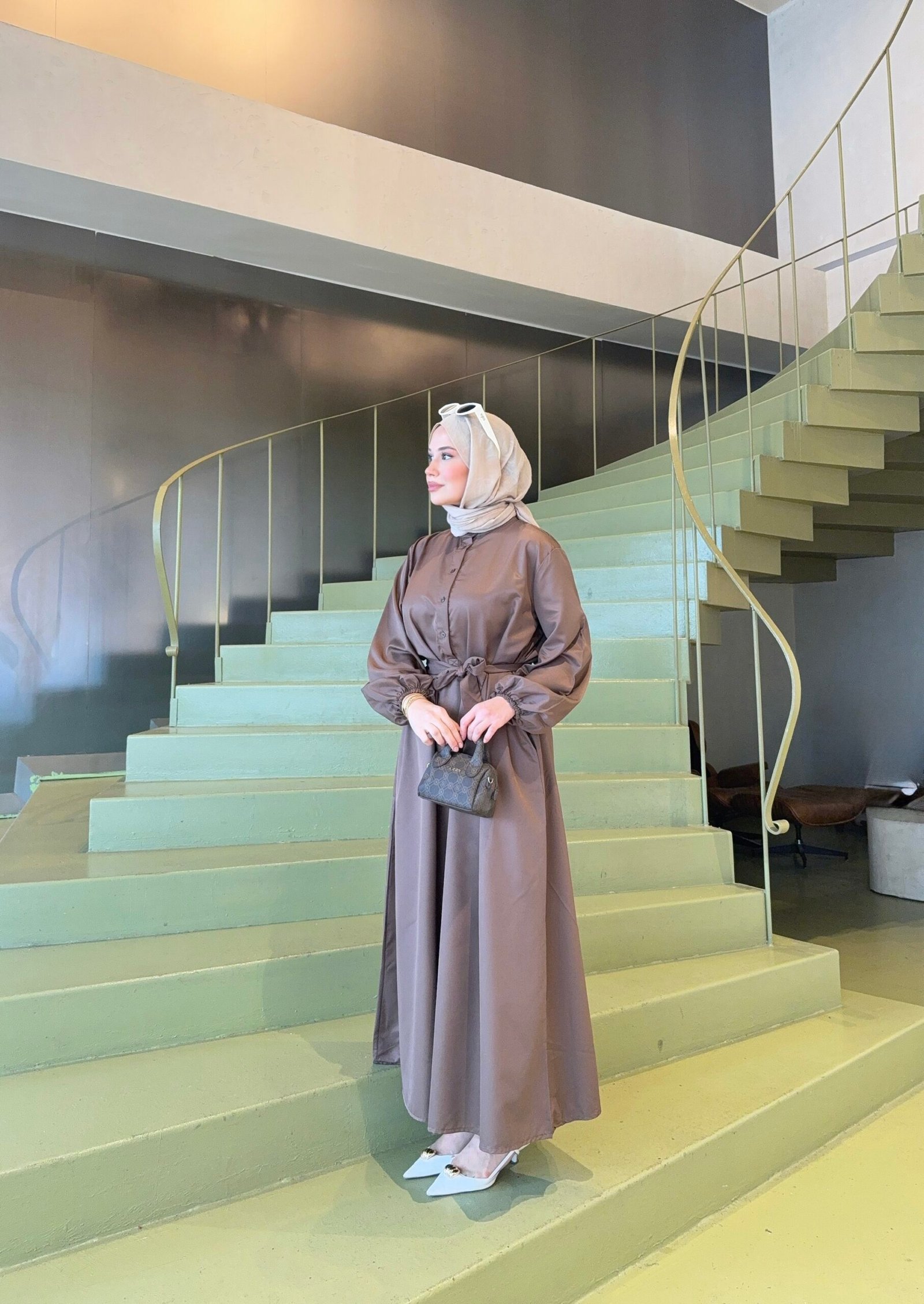 Second image of Pamuk saten elbise