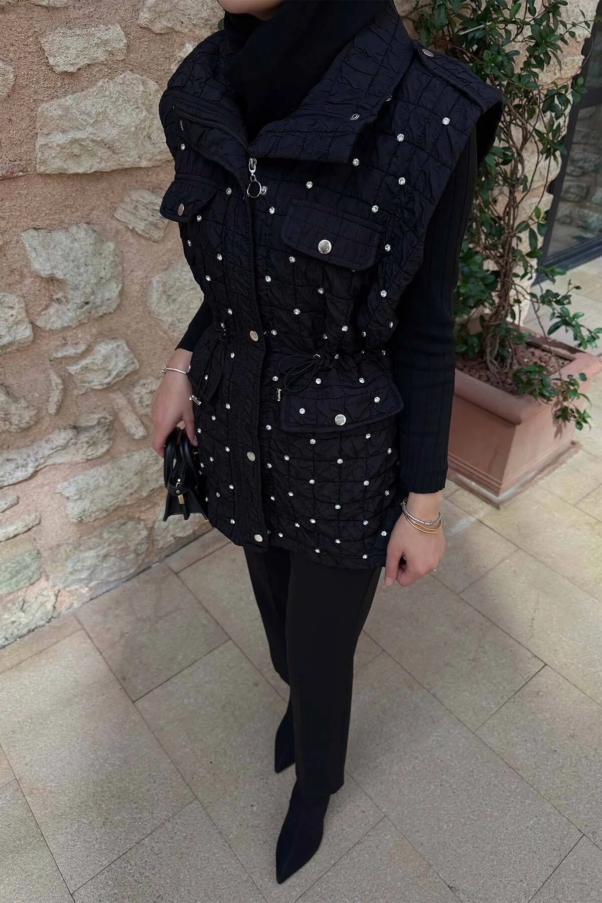 Melike tatar Taşlı yelek