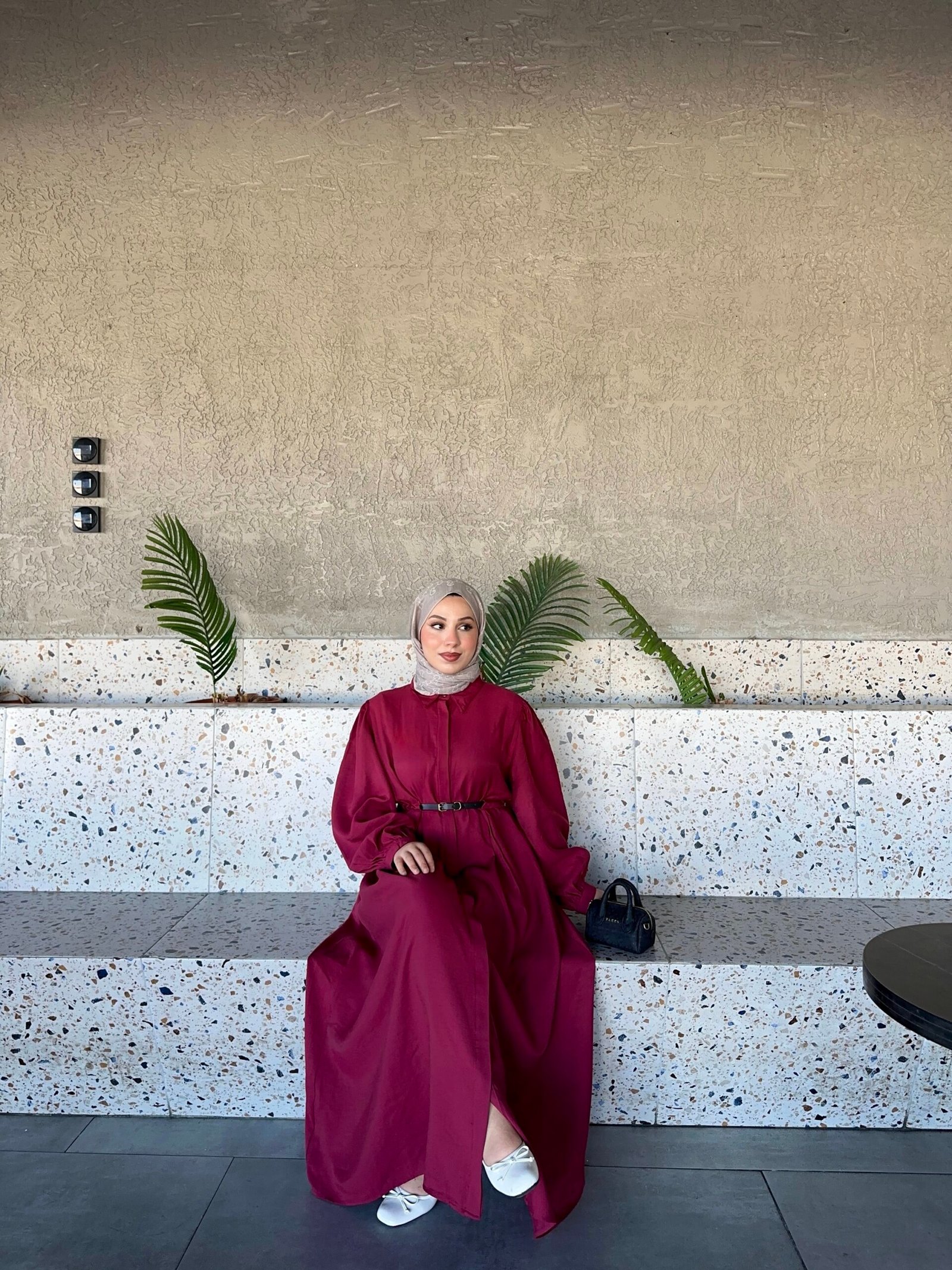 Second image of Tencel cupro elbise