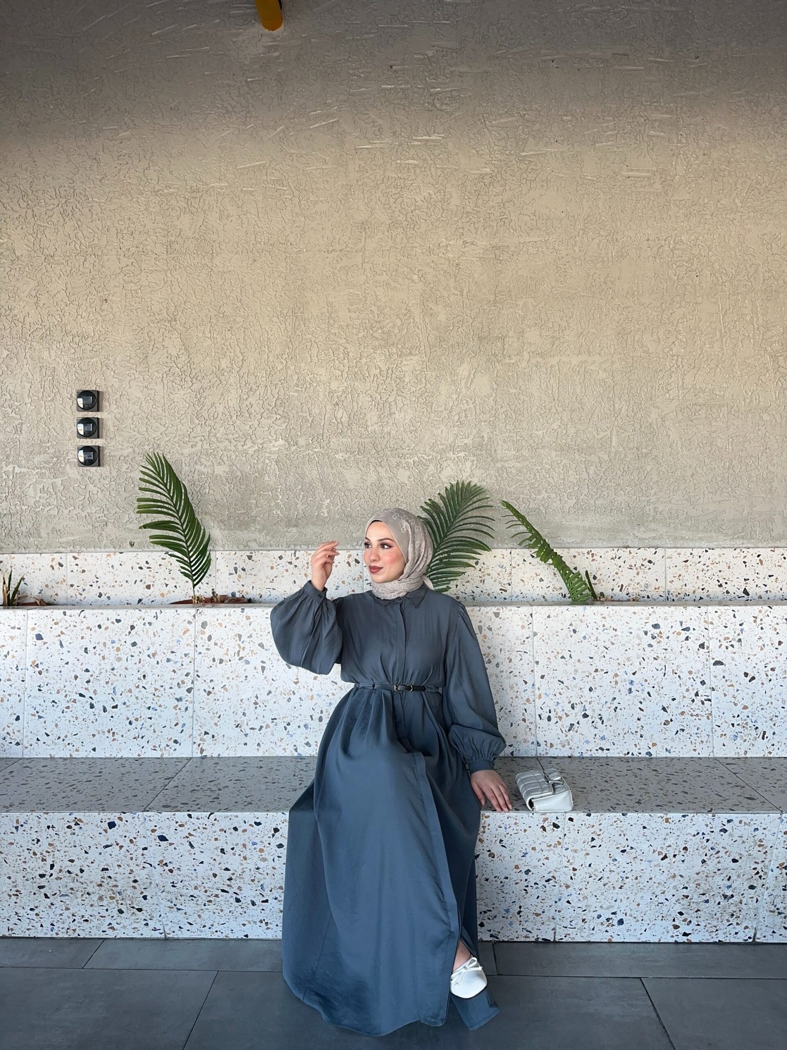 Second image of Tencel cupro elbise