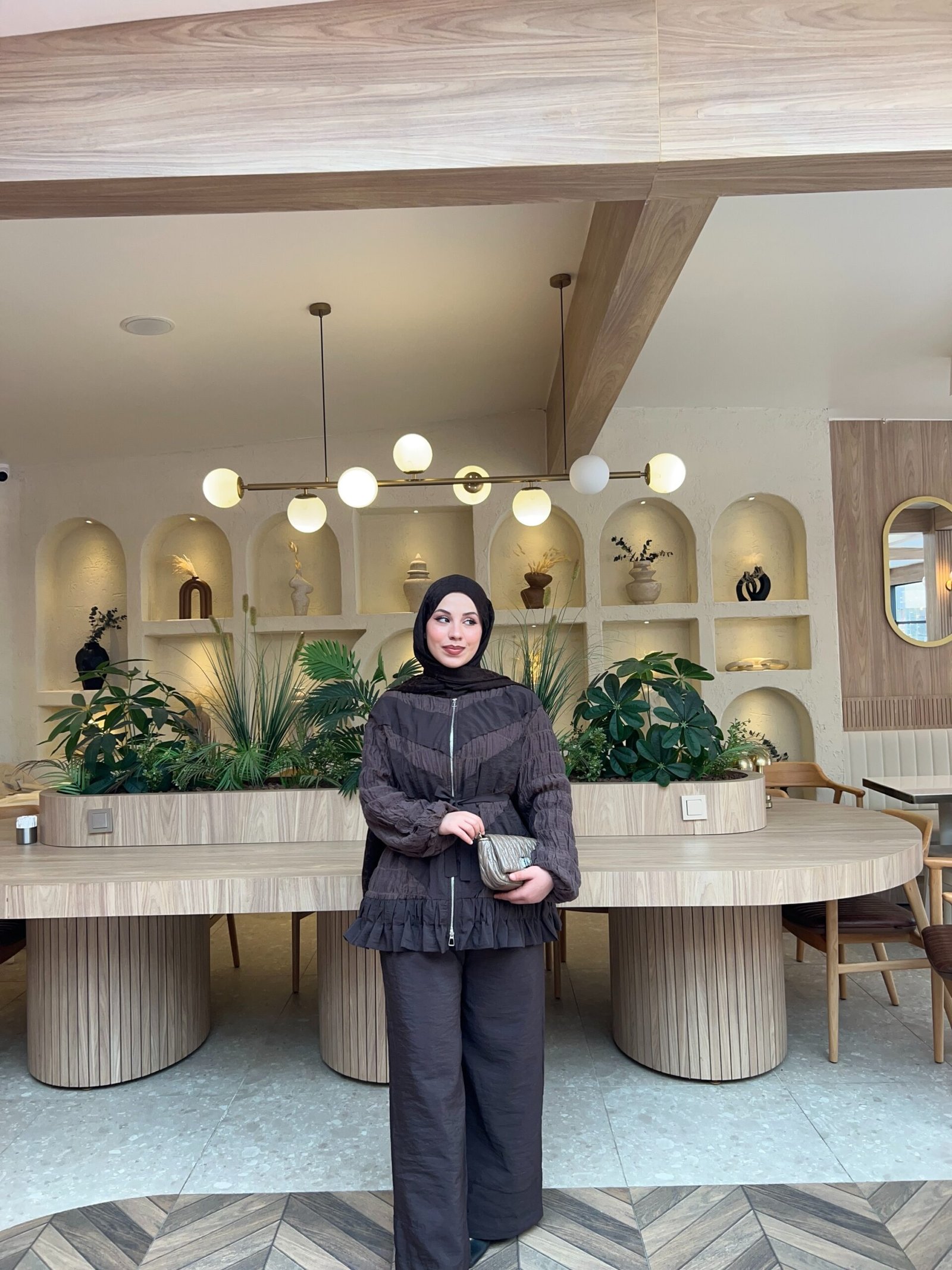 Second image of Modal kumaş fırfır detaylı takım