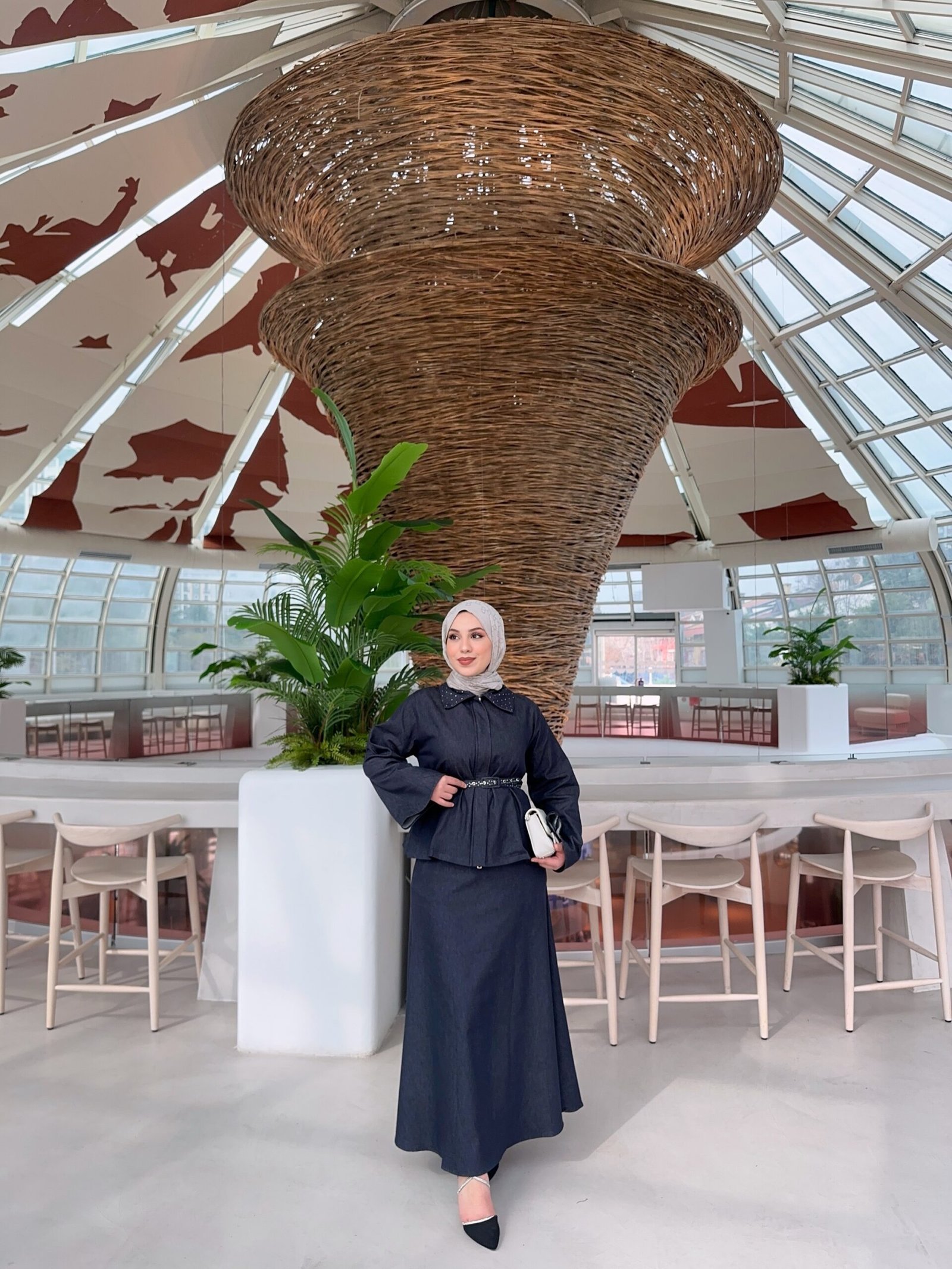 Second image of 44-Denim etekli takım