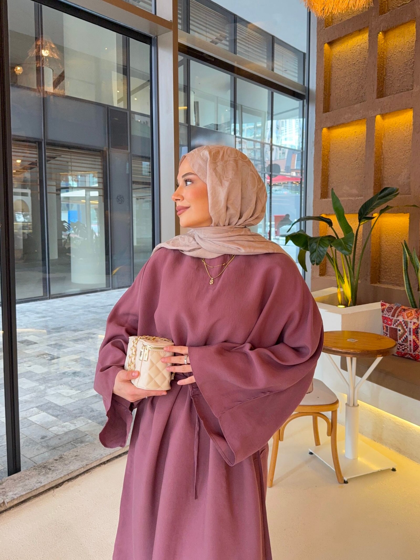 Second image of Efruz model biyeli elbise