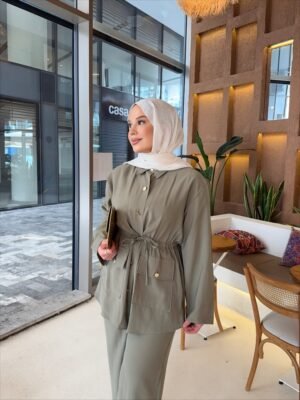 Efra model pantolon takım - Haki, 36