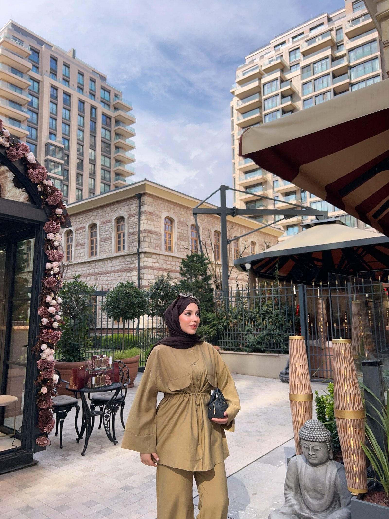 Second image of Liya Model pantolon takım -yeşil