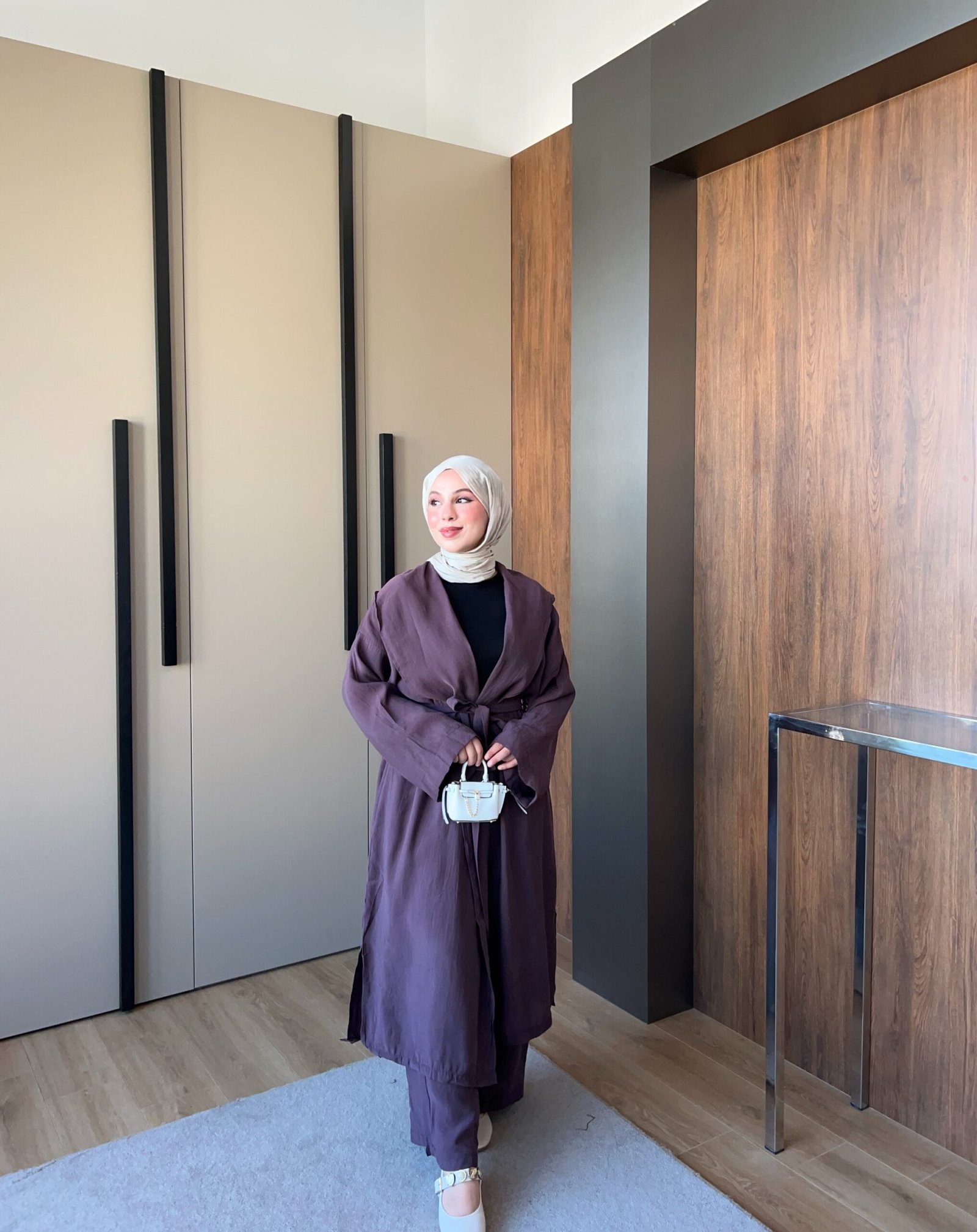 Aspa Model Kimono Takım -Mürdüm