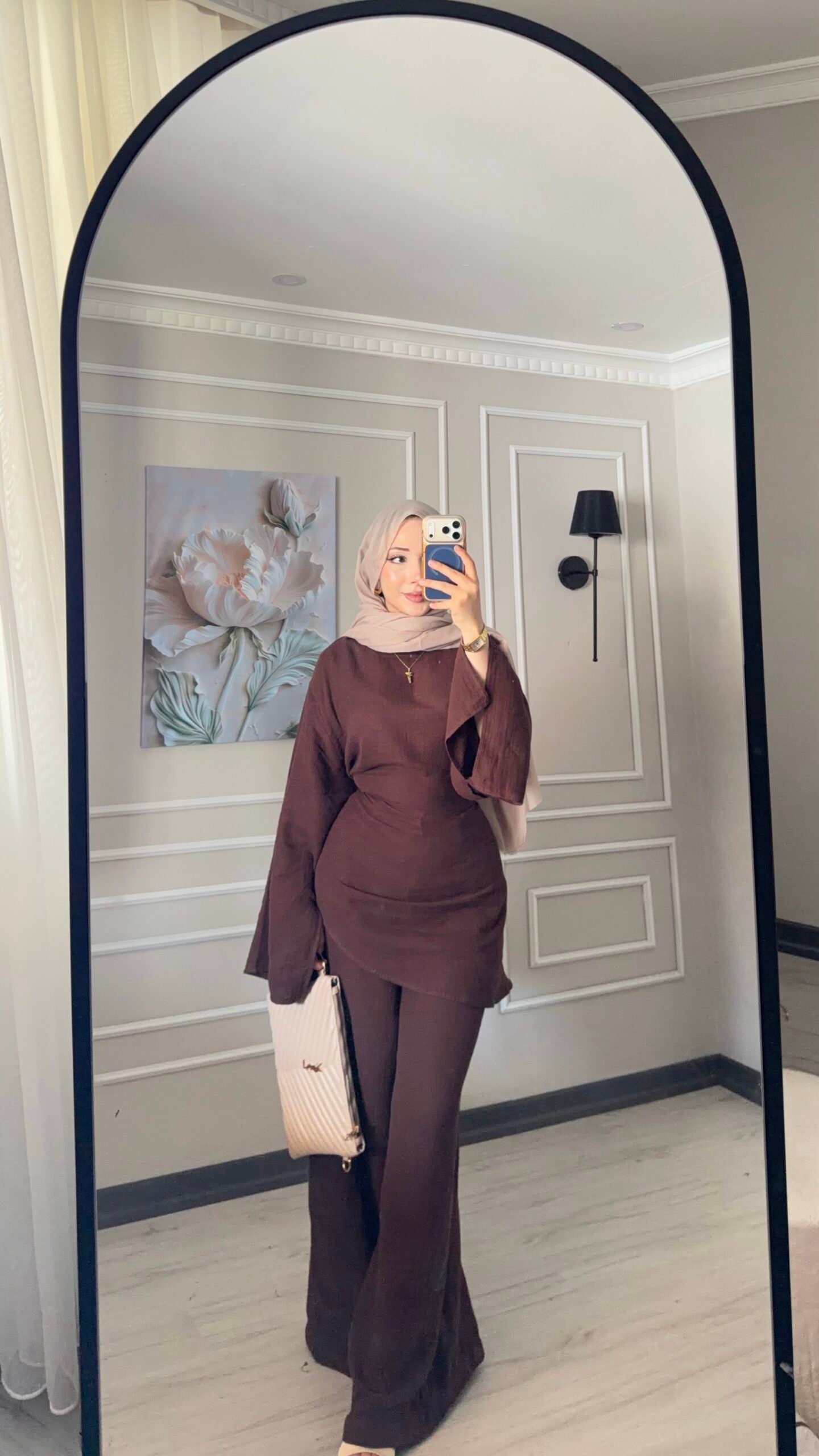 Viva belden Oturtmalı Takım-kahverengi