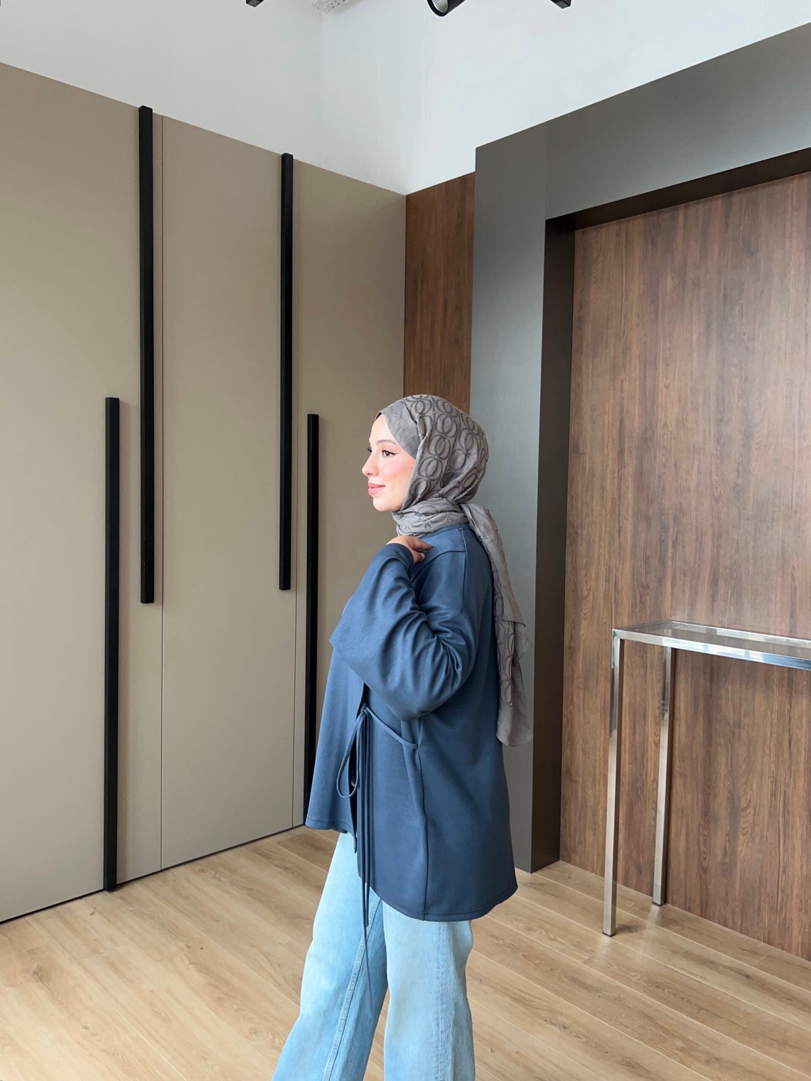Second image of Bağlamalı Oysho Bluz - Antrasit